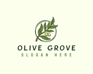 Olive - Organic Olive Leaf logo design