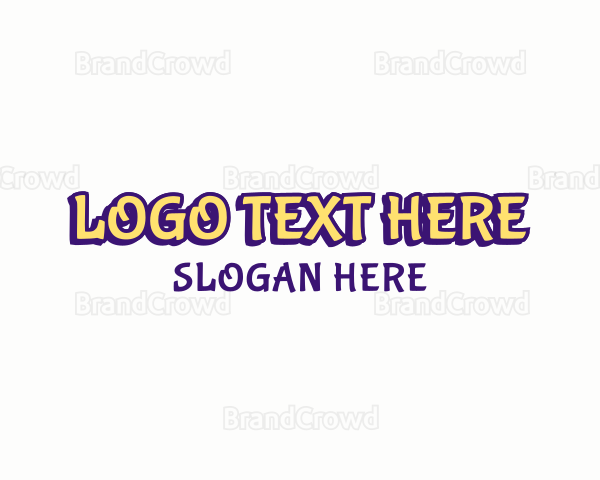 Quirky Cartoon Wordmark Logo