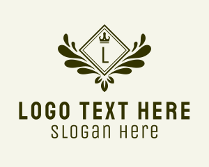 Luxurious - Luxury Wreath Crown Letter logo design