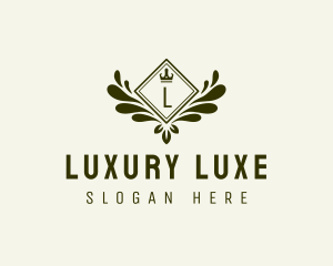 Luxury Wreath Crown logo design