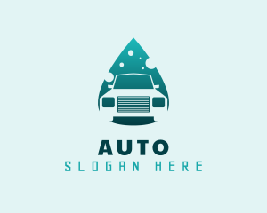 Droplet Auto Wash logo design