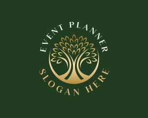 Vegan - Elegant Tree Deluxe logo design