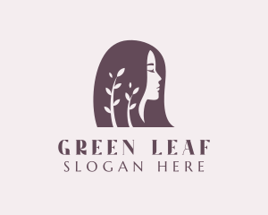 Leaf Hair Stylist logo design