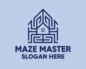 Maze Real Estate House logo design