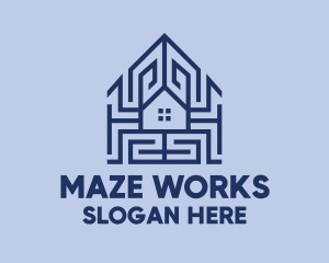 Maze Real Estate House logo design