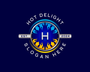 Cool Heat Temperature logo design