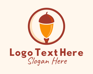 Pine Cone - Acorn Oak Farm logo design