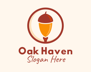 Oak - Acorn Oak Farm logo design