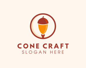 Acorn Nut Seed logo design