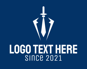 Interview - White Sword Necktie logo design