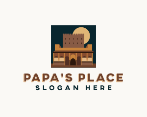 Ancient Structure Landmark logo design