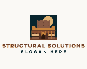 Ancient Structure Landmark logo design