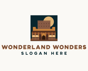 Attraction - Ancient Structure Landmark logo design