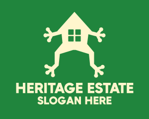 Estate - Green Frog House logo design