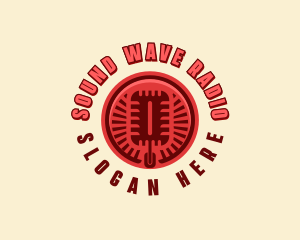 Radio - Entertainment Radio Microphone logo design