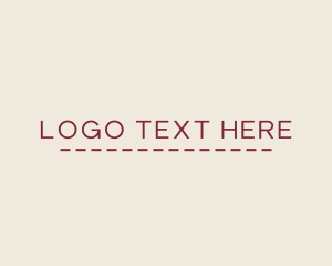 Simple - Stitch Line Clothing logo design