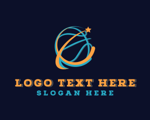  Sports Basketball Game Logo