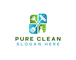 Sanitize - Housekeeping Cleaner Sanitize logo design