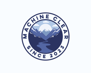 Shield - Mountain Peak Adventure logo design