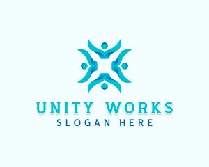 Social Community Collaboration logo design