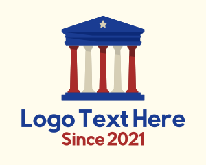 4th Of July - American Government Building logo design