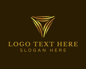 High End - Premium Jewel Triangle logo design