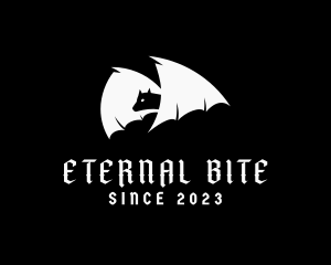 Vampire - Flying Bat Wing logo design