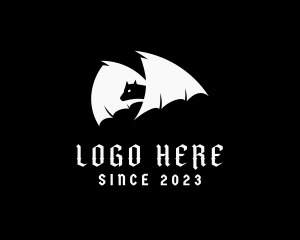 Wildlife - Flying Bat Wing logo design