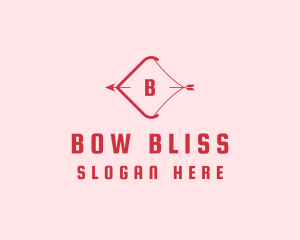 Minimalist Bow Arrow logo design