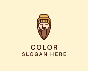 Cigar - Cigarette Man Beard logo design