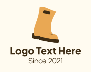 Shoe Store - Rubber Rain Boots logo design