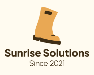 Rubber Rain Boots logo design