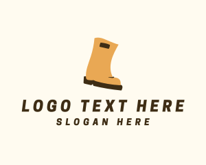 Boots - Rubber Rain Boots logo design