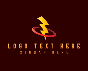 Electrician - Lightning Bolt Power logo design