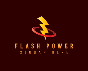 Lightning Bolt Power logo design