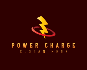 Lightning Bolt Power logo design