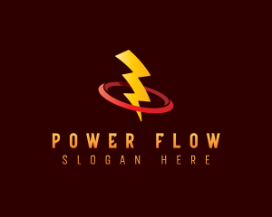 Lightning Bolt Power logo design