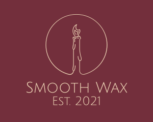 Wax - Melting Candle Wax logo design