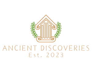 Greek Column House logo design