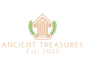 Greek Column House logo design