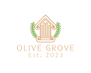 Greek Column House logo design