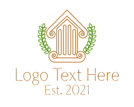 Column - Greek Column House logo design