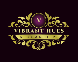 Floral Victorian Vines logo design