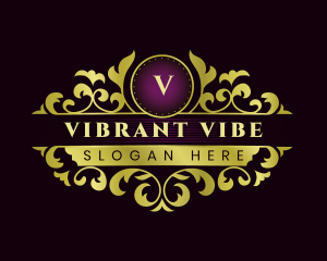 Floral Victorian Vines logo design