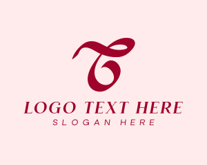 Lace - Handwritten Cursive Letter T logo design