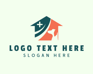 Medical Dog House  logo design