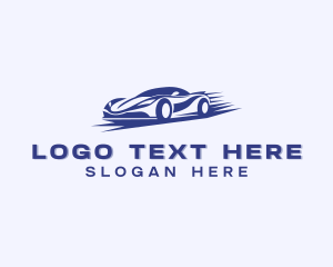 Racecar - Fast Super Car Auto logo design