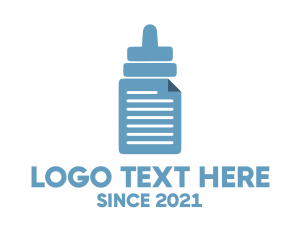 Certification - Baby Bottle Document logo design