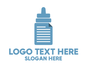 Baby Bottle Document Logo