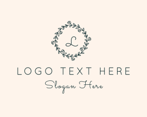 Event Styling - Floral Leaf Botanical Garden logo design